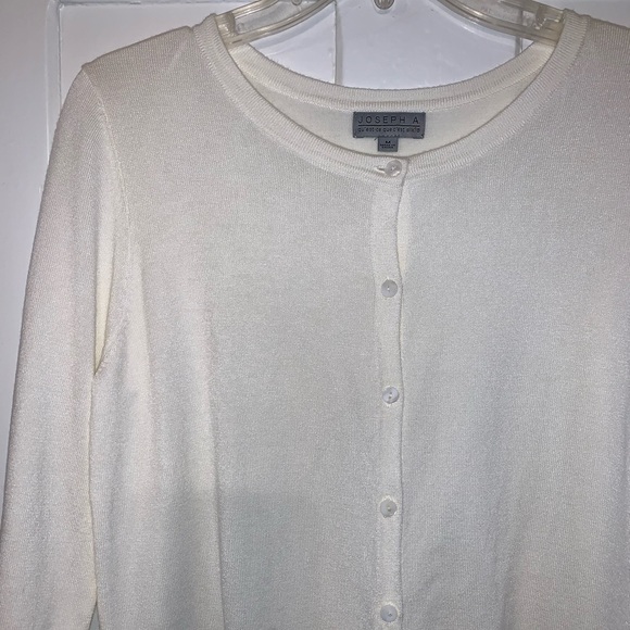 Joseph Allen Cream Button Front Cardigan-NWOT - Picture 6 of 16